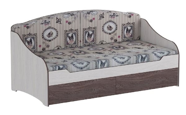 Кровать одинарная с подушками Омега
