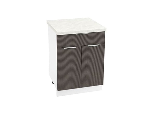 Стол 2-х дверный с ящиком №100 Терра gloss ШН1Я 600W